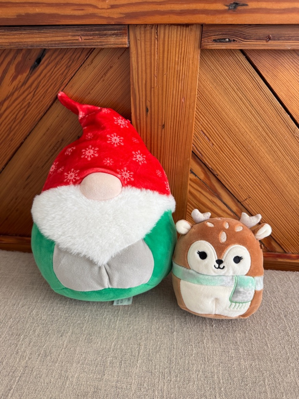 NWOT Squishmallows Holiday Plush Bundle - Gnome Deer